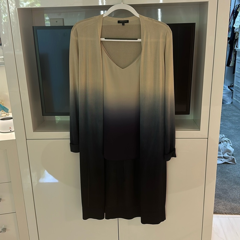 Lafayette 148 Long cardigan set